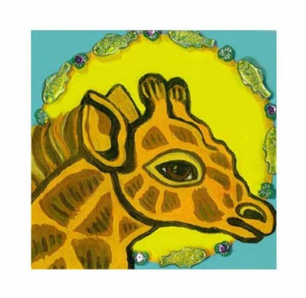 3 Baby Giraffe Cards